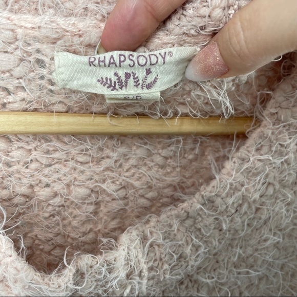 Rhapsody blush pink chunky sweater - Picture 8 of 8